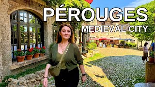 FRANCE Walking Tour 4K  PÉROUGES Medieval City [upl. by Nnairak528]