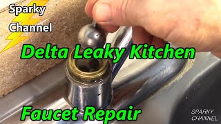 Delta Kitchen Faucet Leak Repair Single Handle [upl. by Oakes]