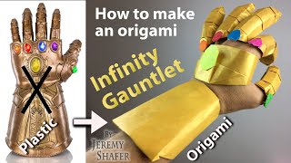 Origami Avengers Endgame Infinity Gauntlet [upl. by Skelton]