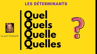 Quel est un déterminant interrogatif en français Niveau A1 [upl. by Giulio]