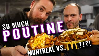 American tries MONTREAL POUTINE 3 places in 1 night [upl. by Kenweigh]