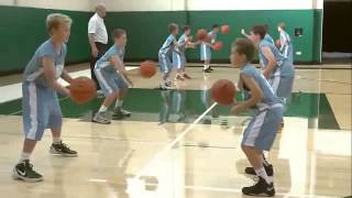 Passing Drill for Youth Basketball Baker Drills Review by George Karl [upl. by Elatnahc]