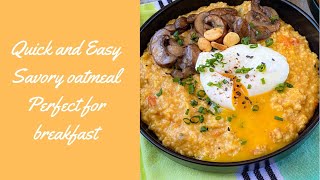 Savory Oatmeal Recipe  Savory Breakfast  Masala Oats Ayshastastytreat [upl. by Ecyt]