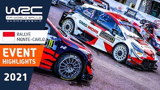 WRC  Rallye MonteCarlo 2021 Event Highlights  Review [upl. by Elocen557]