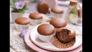 極度簡易朱古力CUPCAKE巧克力杯子蛋糕easy Chocolate Cotton Sponge Cupcake recipe [upl. by Hube413]