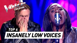 Most UNEXPECTED LOW amp DEEP VOICES in The Voice [upl. by Sheets]