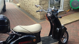 Direct Bikes 50cc Retro Moped DB50QTA Complete Set Up amp Full Review [upl. by Aurie]