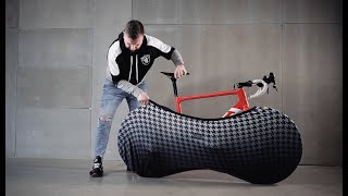 How to use Velosock INDOOR bicycle cover [upl. by Enajyram]