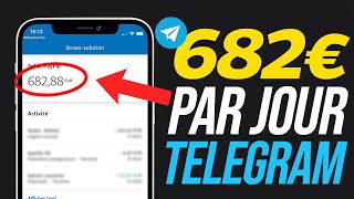 COMMENT GAGNER DE LARGENT AVEC TELEGRAM 682€ par jour [upl. by Tichon]