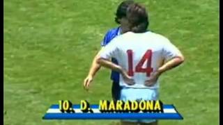 Maradona vs England in World Cup 1986 every touch [upl. by Llerej]