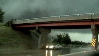 Tornado Survivor Hides Under Overpass [upl. by Lia]