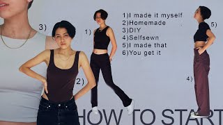 HOW TO START SEWING YOUR OWN CLOTHES Beginner Guide [upl. by Kalam819]