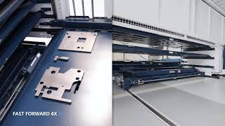 TRUMPF Lasercutting TruLaser Center 7030 Full service laser machine with storage connection [upl. by Garvey]