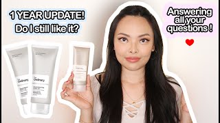 1 YEAR UPDATE REVIEW The Ordinary Natural Moisturizing Factors  HA  Common Questions Answered [upl. by Tattan111]