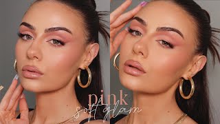 PINK SOFT GLAM MAKEUP TUTORIAL [upl. by Ligetti482]