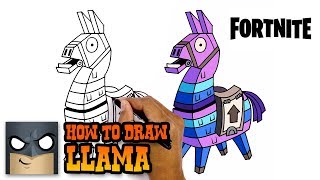 How to Draw Fortnite  Llama  StepbyStep [upl. by Aldas149]