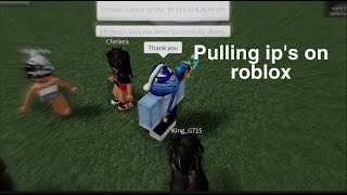 Pulling peoples IPs on ROBLOX [upl. by Evatsug628]