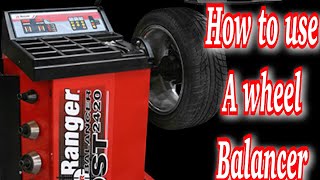 How to use a wheel balancer [upl. by Nil]