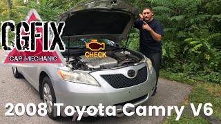 Toyota Camry 2008 V6 How To install alternator and belt [upl. by Enirol67]