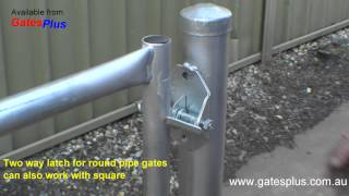 Gate Latch 2 way for round pipe and square [upl. by Cristoforo]