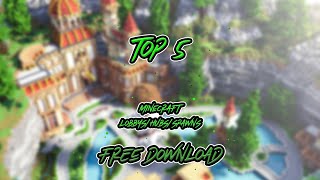 Top 5 Minecraft Lobbys  FREE Download 2 [upl. by Tenej]