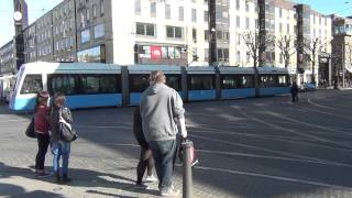 Busses and trams at Gothenburg  Bussar och spårvagnar i Göteborg [upl. by Nnalorac]