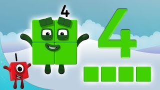 Numberblocks  The Number 4  Learn to Count  Learning Blocks [upl. by Nicholas]