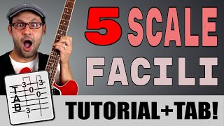 Le 5 scale più FACILI sulla chitarra [upl. by Suivatnod]