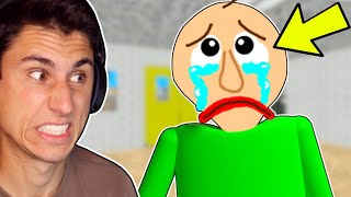 I Made Baldi REALY SAD  Baldis Basics [upl. by Latreese665]