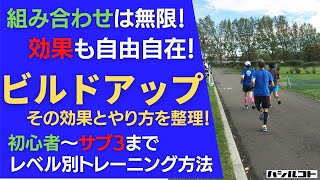 組み合わせは無限！効果も自由自在！ビルドアップ走 [upl. by Pinchas]