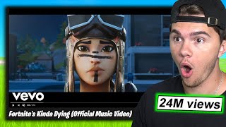 REACTING to Fortnite MUSIC VIDEOS Fortnites Kinda Dying [upl. by Neicul]