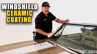 Ceramic Coating Your Windshield PREVENT BUG SPLATTER [upl. by Elttil]