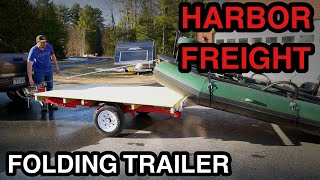 Harbor Freight Folding Trailer Build amp Modifications  Raft Trailer [upl. by Chrisman]