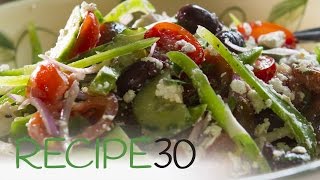 MEDITERRANEAN GREEK SALAD  By RECIPE30com [upl. by Sherri]