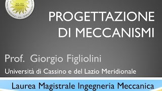 Progettazione Meccanismi Lezione7a [upl. by Yhtac]