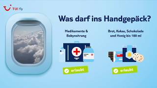 Handgepäck Informationen ✈ TUI fly [upl. by Weisler]