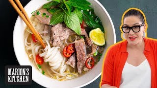 How To Make Vietnamese Beef Pho At Home  Marions Kitchen [upl. by Assenej]