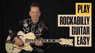 Play Rockabilly Guitar Easy  Part 1  Rockabilly Guitar Lesson  Guitar Tricks [upl. by Llertrac]