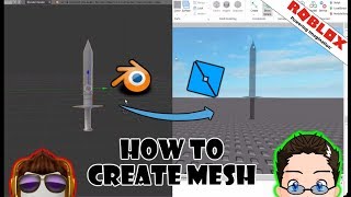 Roblox Studio  Create your own Mesh with Blender [upl. by Nnaacissej]