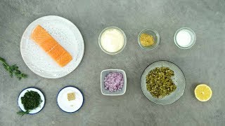 Homemade Zalmsalade  Receptvideos [upl. by Eilime]