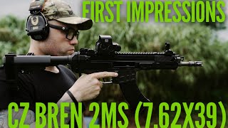 CZ Bren 2MS 762x39  First Impressions [upl. by Brear]