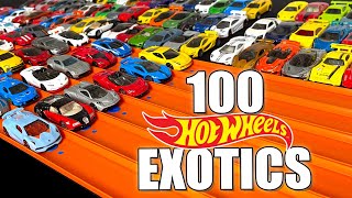 100 Hot Wheels Exotics Race Tournament [upl. by Aicela]