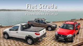 Tamanho da caçamba da Fiat Strada [upl. by Enninaej]