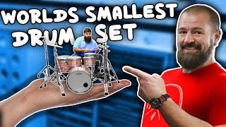 We made the WORLDS SMALLEST Drum Set [upl. by Lothaire]