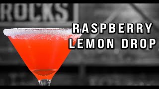 Raspberry Lemon Drop Martini  Vodka Cocktail Recipes  Booze on The Rocks [upl. by Ellerad]