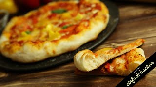 Pizza vom Grill mit 48 Stunden Pizzateig [upl. by Fotinas]