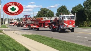 Old Fire Trucks Parade  CK FireFest 2018 [upl. by Notsua]