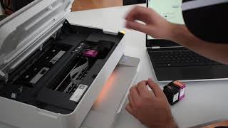 HP ENVY 6000 Series Cartridge Change [upl. by Ilil597]