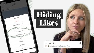 HIDING LIKES ON INSTAGRAM How To Do It  Pros amp Cons [upl. by Cristi]