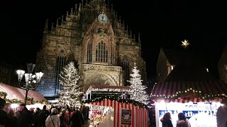 German Christmas Market  Nuremberg  One of the Best in Europe [upl. by Kumagai]